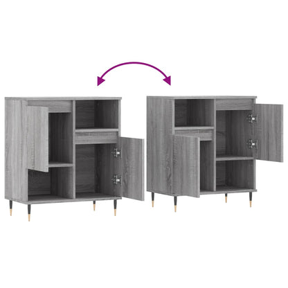 Skjenk grå sonoma 60x35x70 cm konstruert tre