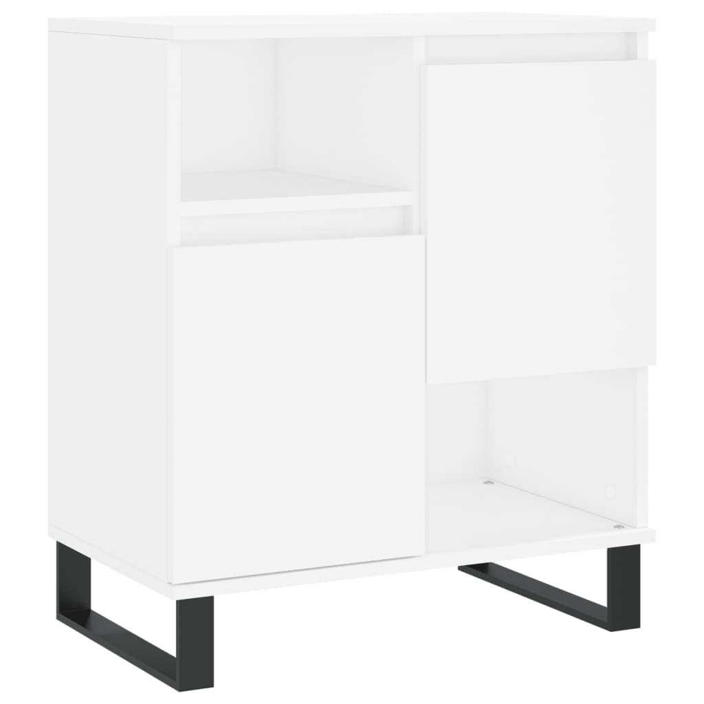 Skjenk hvit 60x35x70 cm konstruert tre