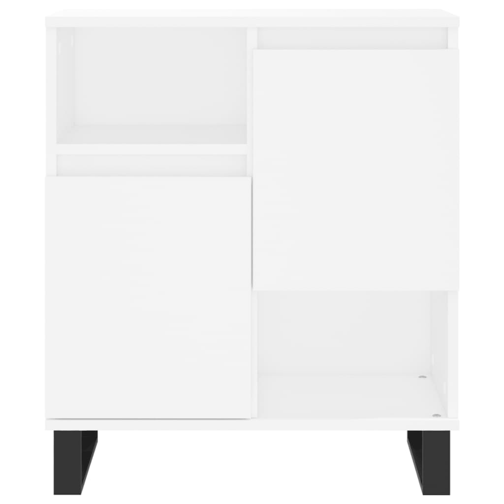 Skjenk hvit 60x35x70 cm konstruert tre
