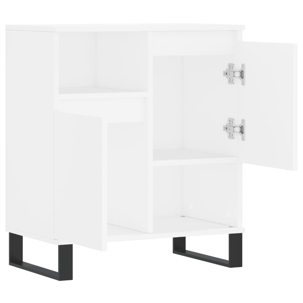 Skjenk hvit 60x35x70 cm konstruert tre