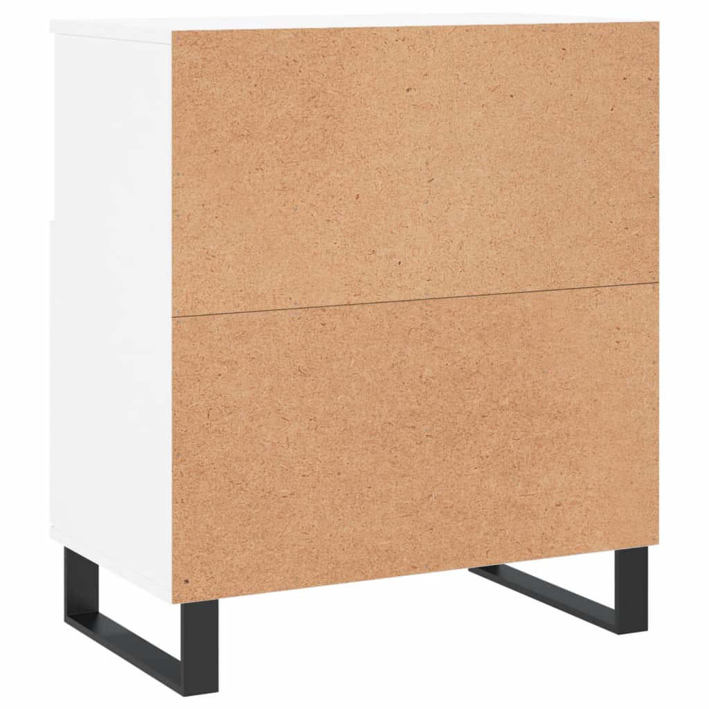 Skjenk hvit 60x35x70 cm konstruert tre