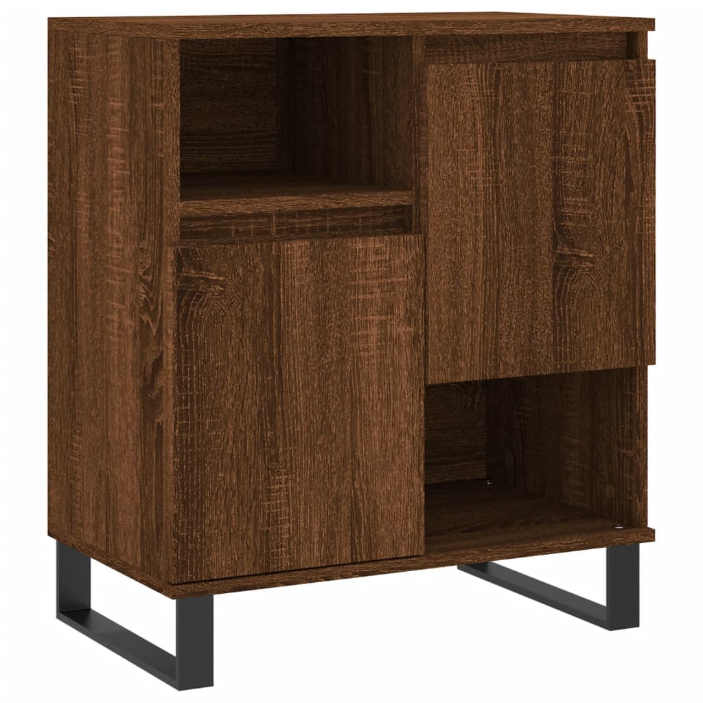 Skjenk brun eik 60x35x70 cm konstruert tre