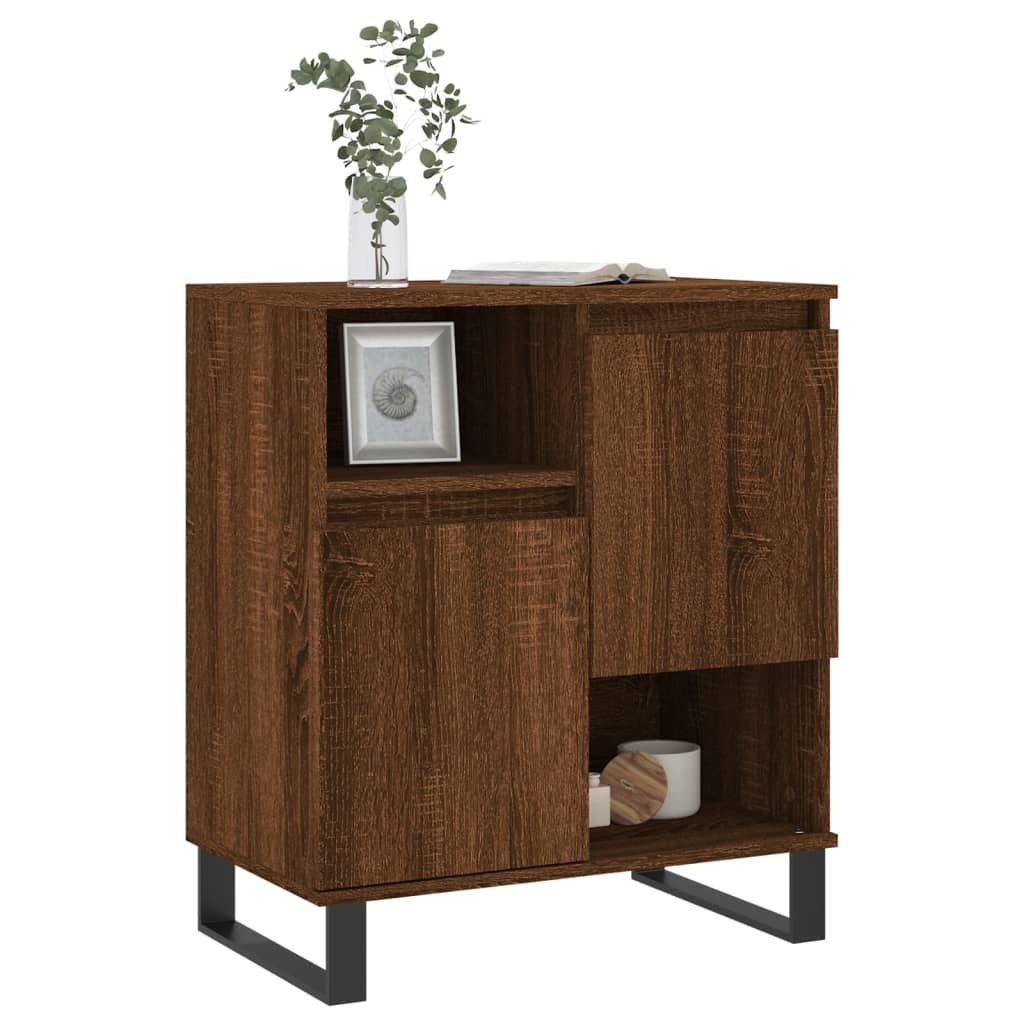 Skjenk brun eik 60x35x70 cm konstruert tre
