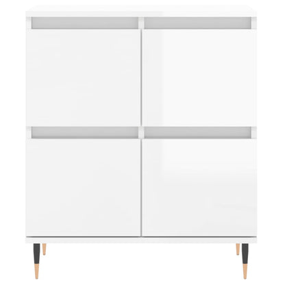 Kommode Høyglans Hvit 60x35x70 cm