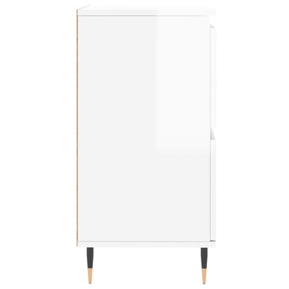 Kommode Høyglans Hvit 60x35x70 cm