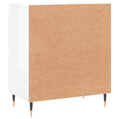 Kommode Høyglans Hvit 60x35x70 cm
