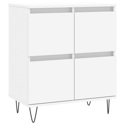 Skjenk hvit 60x35x70 cm konstruert tre