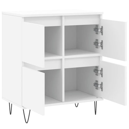 Skjenk hvit 60x35x70 cm konstruert tre