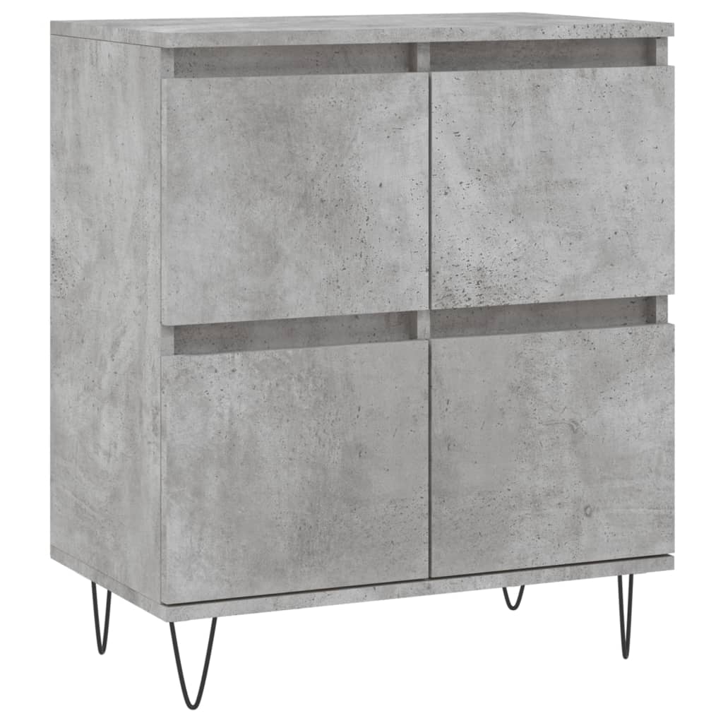 Skjenk betonggrå 60x35x70 cm konstruert tre