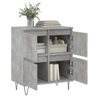 Skjenk betonggrå 60x35x70 cm konstruert tre