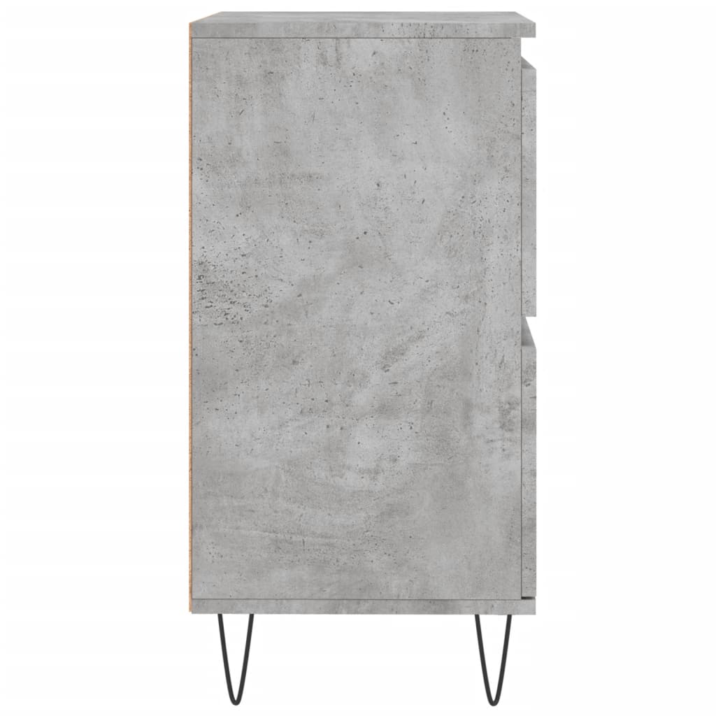 Skjenk betonggrå 60x35x70 cm konstruert tre