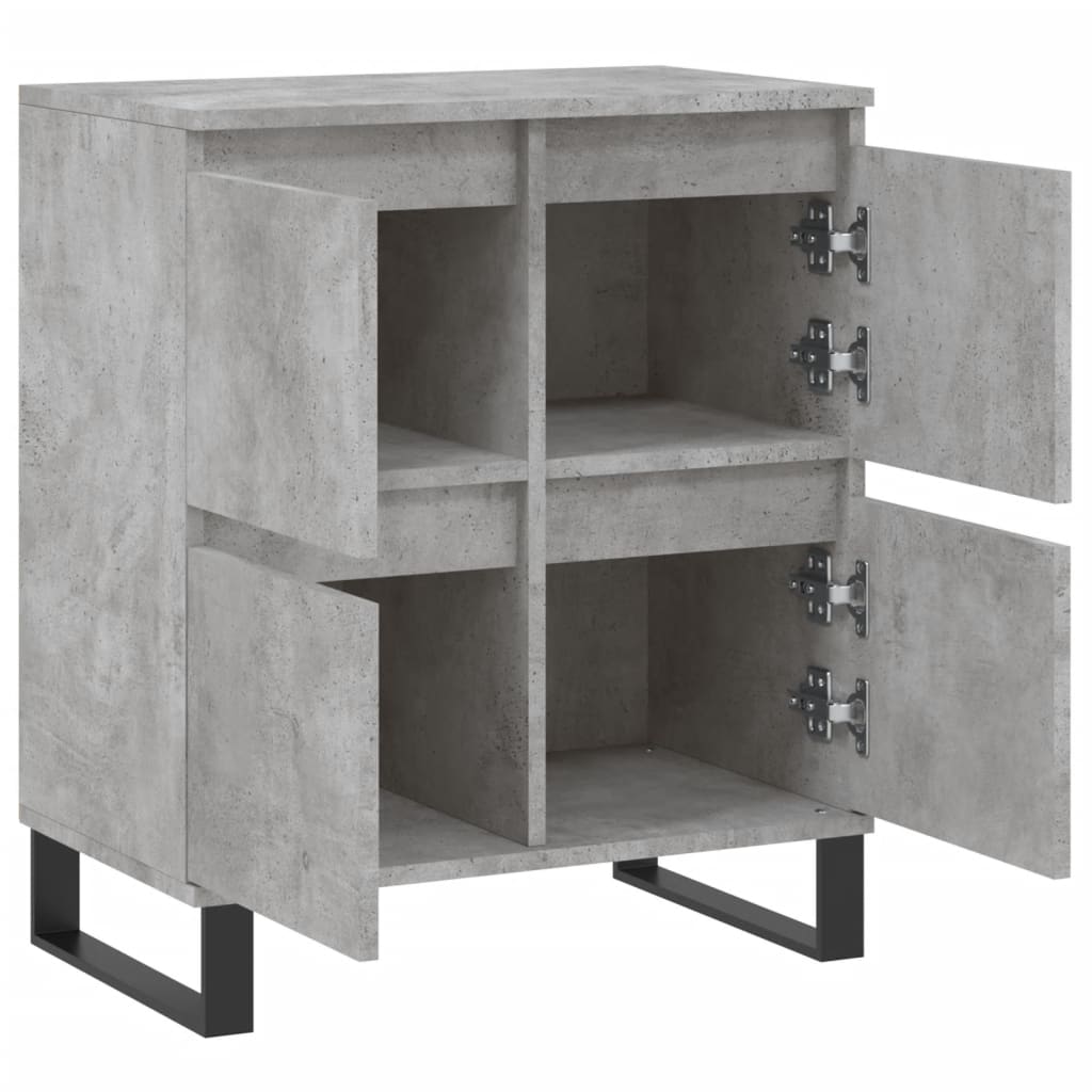 Kommode Betonggrå 60x35x70 cm