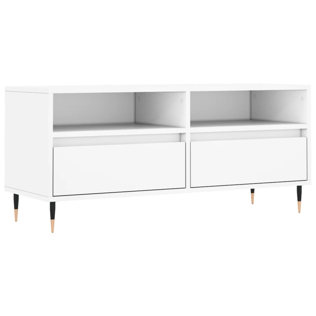 TV-Møbel Hvit TV-benk 100x34,5x44,5 cm