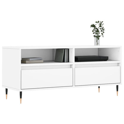 TV-Møbel Hvit TV-benk 100x34,5x44,5 cm