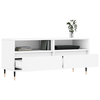 TV-Møbel Hvit TV-benk 100x34,5x44,5 cm