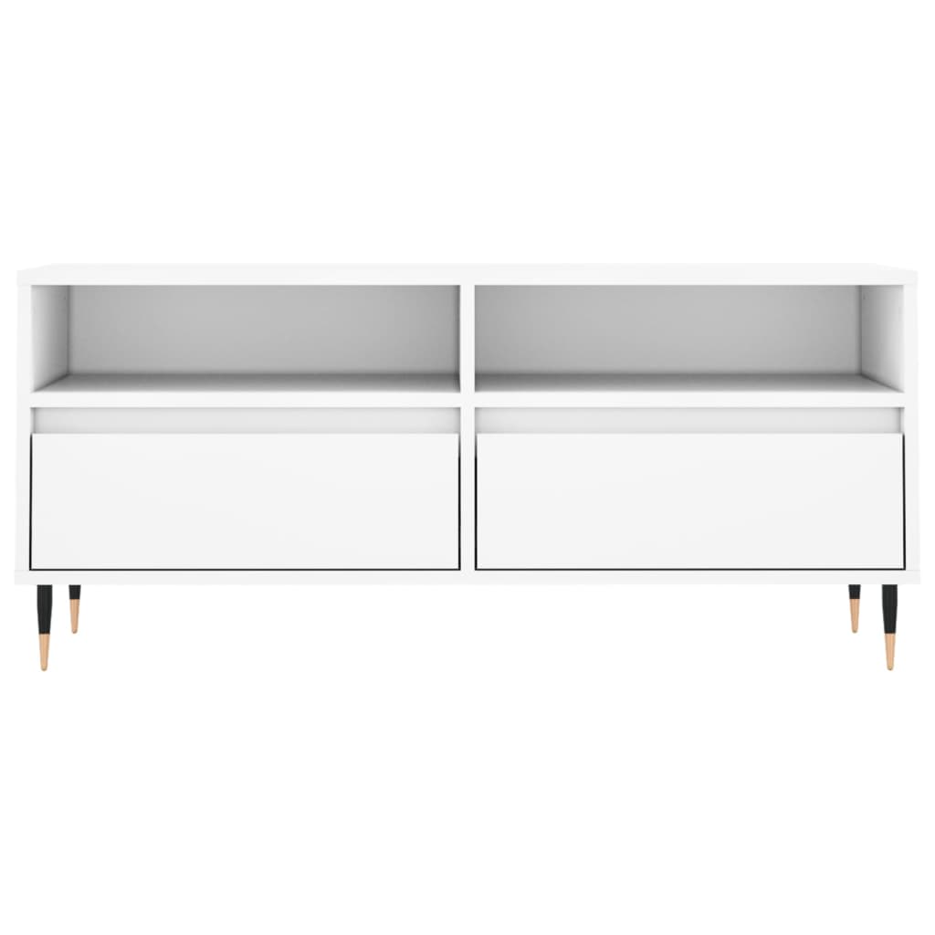 TV-Møbel Hvit TV-benk 100x34,5x44,5 cm