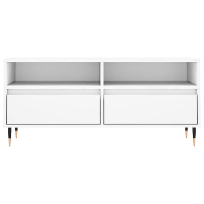 TV-Møbel Hvit TV-benk 100x34,5x44,5 cm