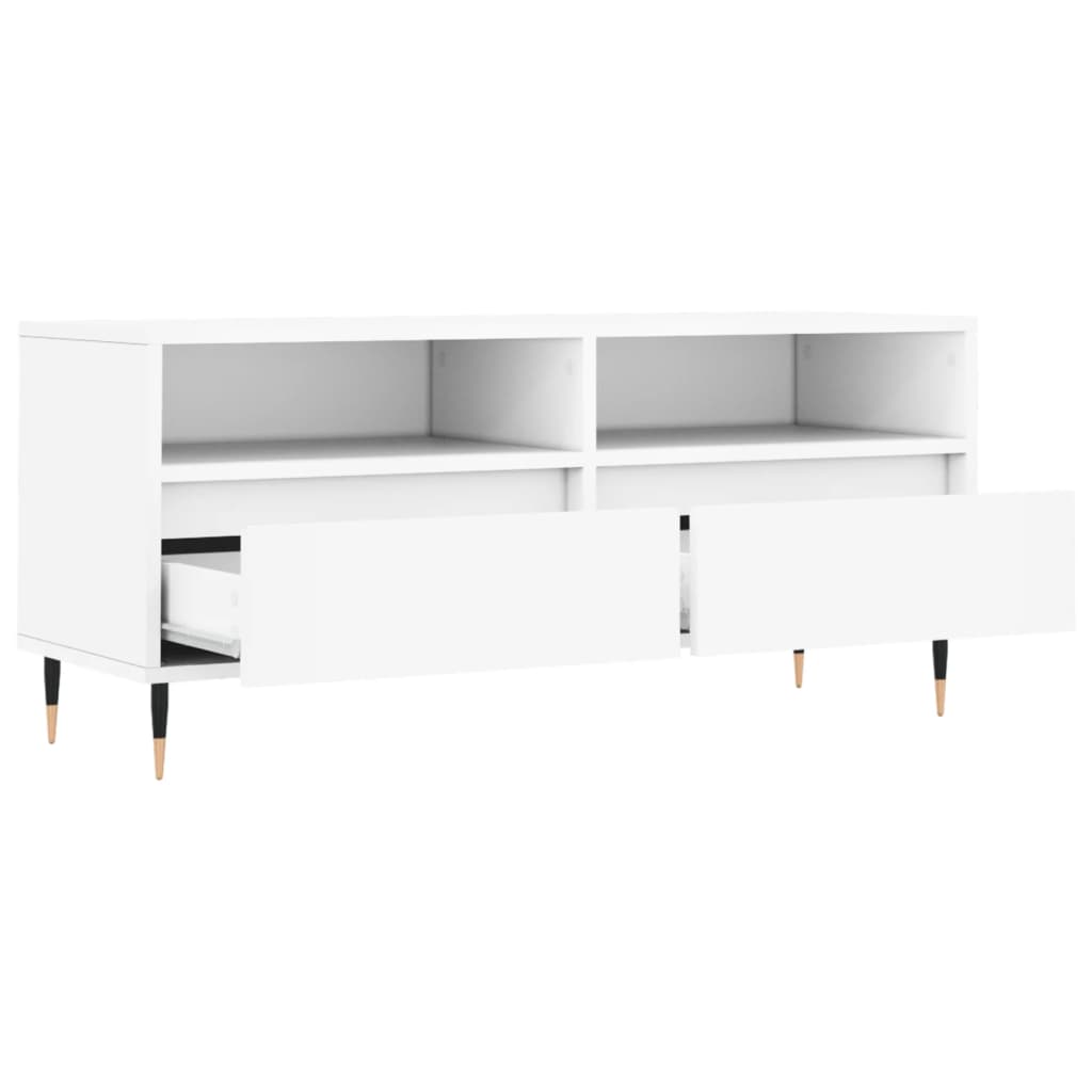 TV-Møbel Hvit TV-benk 100x34,5x44,5 cm