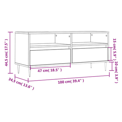 TV-Møbel Sonoma Eik TV-benk 100x34,5x44,5 cm