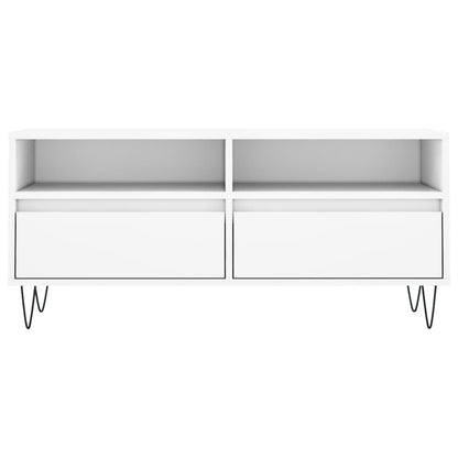 TV-Møbel Hvit TV-benk 100x34,5x44,5 cm