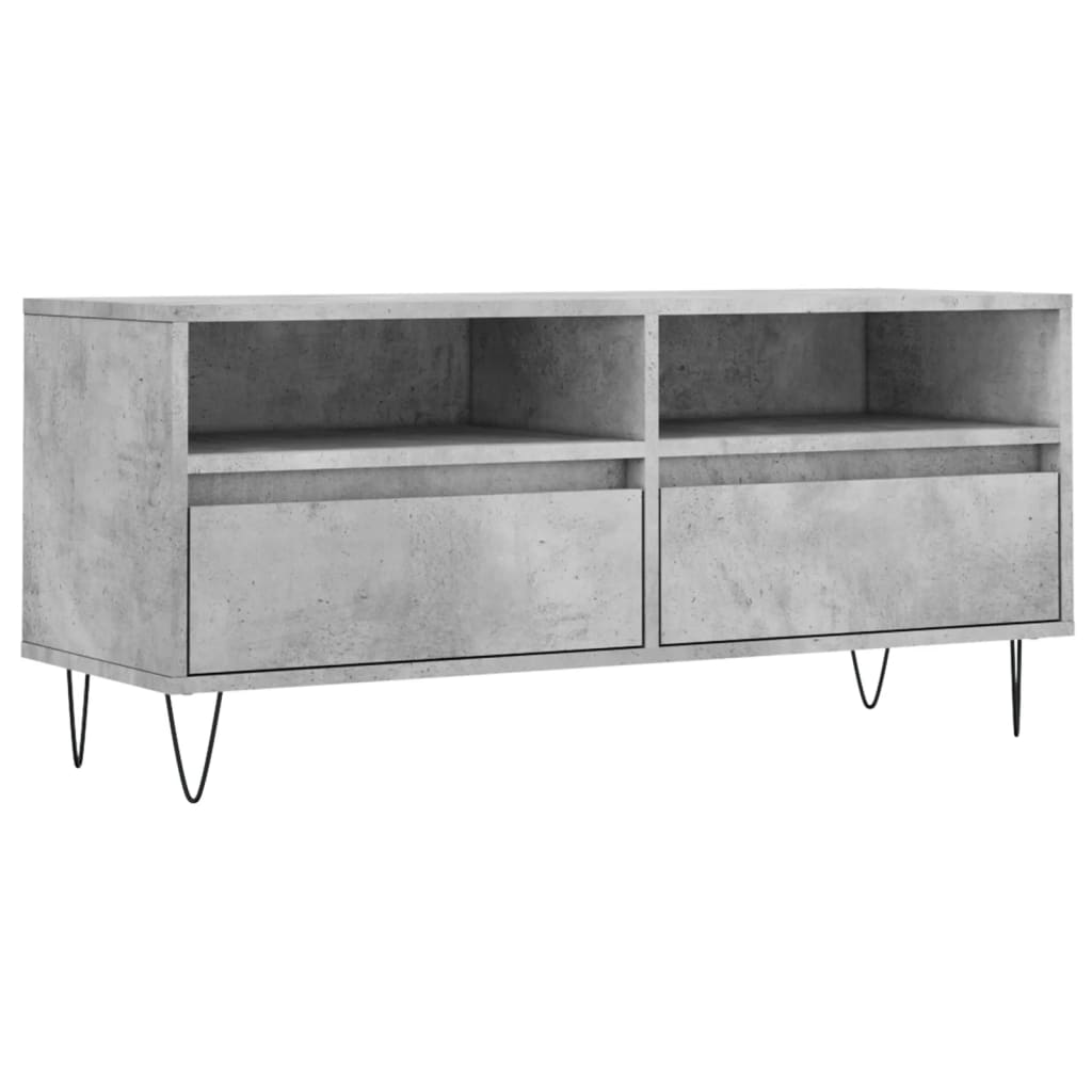 TV-Møbel Betonggrå Tv-benk 100x34,5x44,5 cm