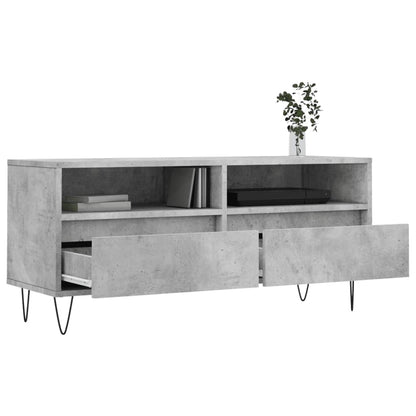 TV-Møbel Betonggrå Tv-benk 100x34,5x44,5 cm