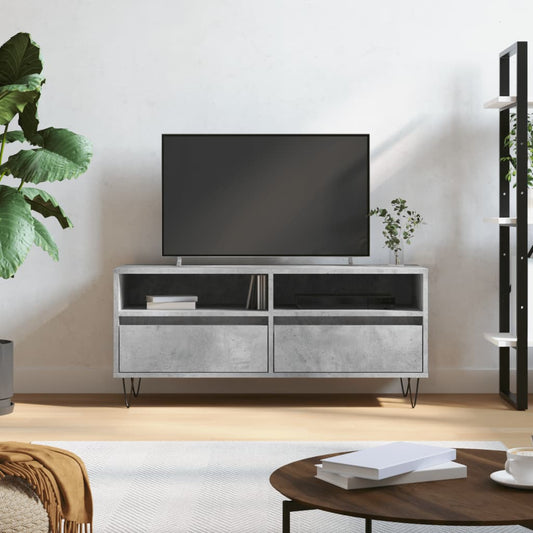 TV-Møbel Betonggrå Tv-benk 100x34,5x44,5 cm