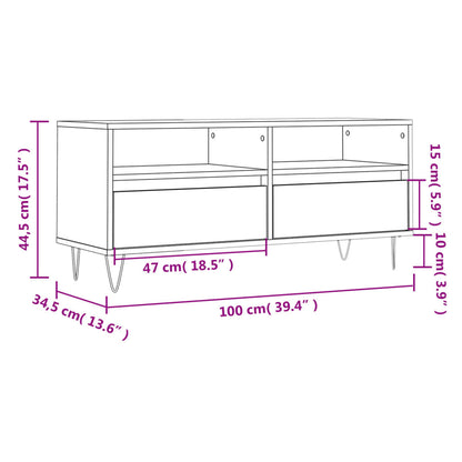 TV-Møbel Sonoma Grå TV-benk 100x34,5x44,5 cm