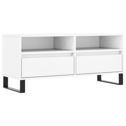 TV-Møbel Hvit TV-benk 100x34,5x44,5 cm