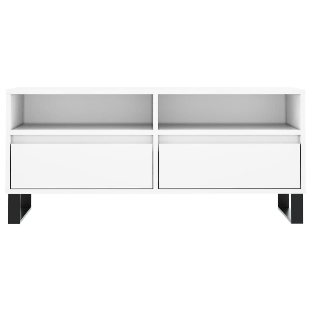 TV-Møbel Hvit TV-benk 100x34,5x44,5 cm