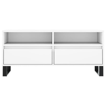 TV-Møbel Hvit TV-benk 100x34,5x44,5 cm