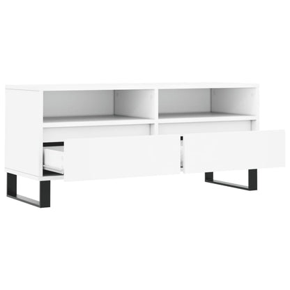 TV-Møbel Hvit TV-benk 100x34,5x44,5 cm