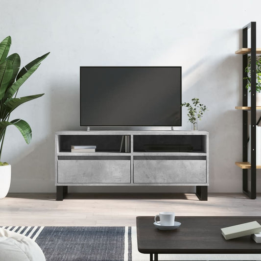 TV-Møbel Betonggrå TV-benk 100x34,5x44,5 cm