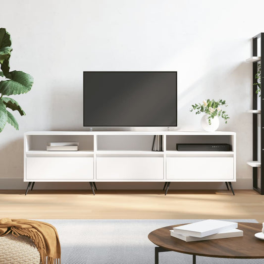 TV-Møbel Hvit TV-benk 150x30x44,5 cm