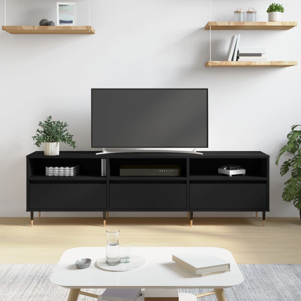 TV-Møbel Svart TV-benk 150x30x44,5 cm