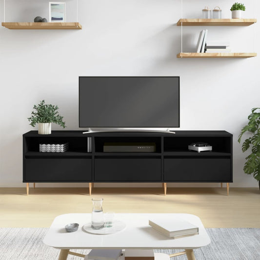 TV-Møbel Svart TV-benk 150x30x44,5 cm