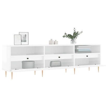 TV-Møbel Høyglans Hvit TV-benk 150x30x44,5 cm