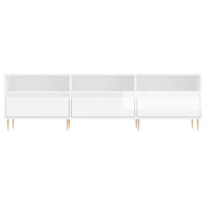 TV-Møbel Høyglans Hvit TV-benk 150x30x44,5 cm