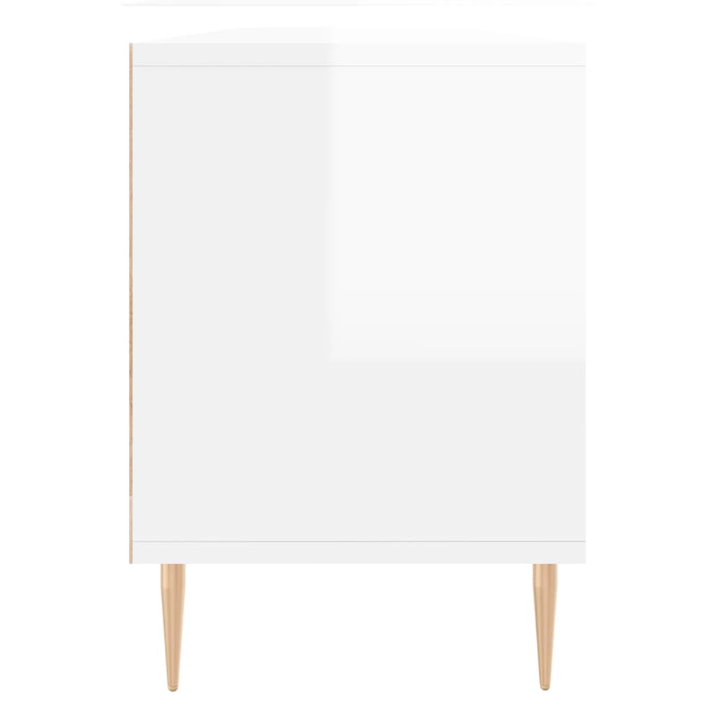 TV-Møbel Høyglans Hvit TV-benk 150x30x44,5 cm