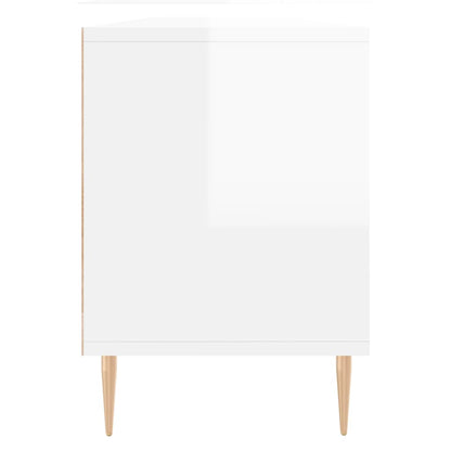 TV-Møbel Høyglans Hvit TV-benk 150x30x44,5 cm