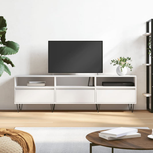 TV-Møbel Hvit Tv-benk 150x30x44,5 cm