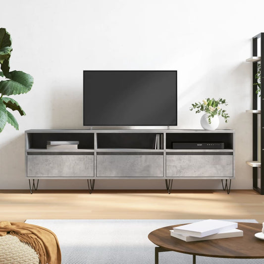 TV-Møbel Betonggrå TV-benk 150x30x44,5 cm