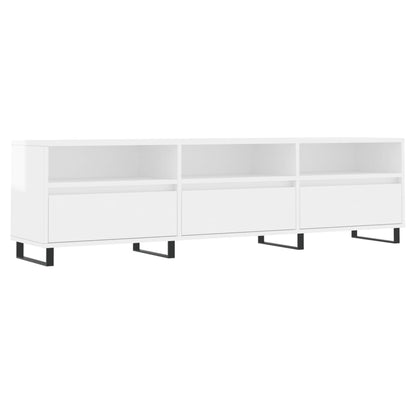 TV-Møbel Høyglans Hvit TV-benk 150x30x44,5 cm