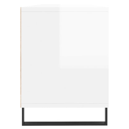 TV-Møbel Høyglans Hvit TV-benk 150x30x44,5 cm