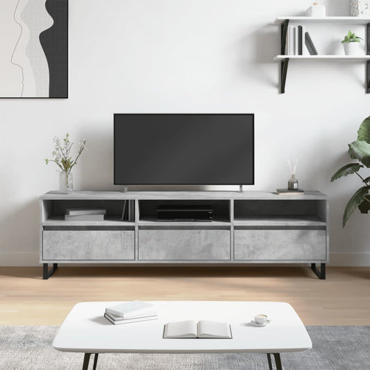 TV-Møbel Betonggrå TV-benk 150x30x44,5 cm