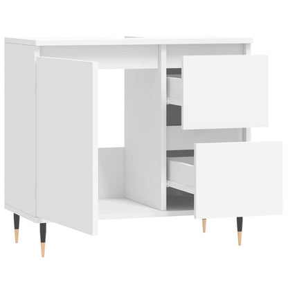 Baderomsskap Hvit 65x33x60 cm