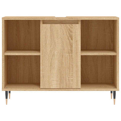 Baderomsskap Høyglans Hvit 80x33x60 cm