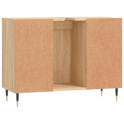 Baderomsskap Høyglans Hvit 80x33x60 cm
