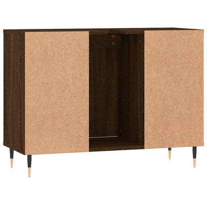 Baderomsskap Brun Eik 80x33x60 cm