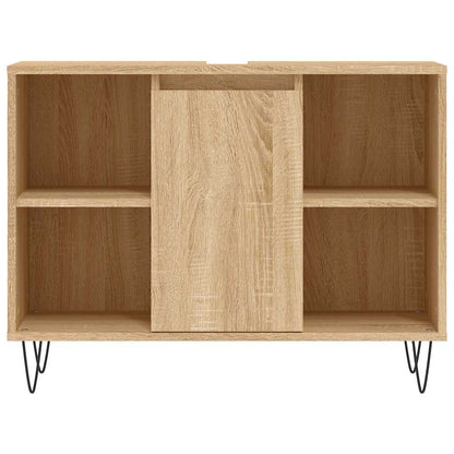 Baderomsskap Høyglans Hvit 80x33x60 cm